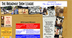 Desktop Screenshot of broadwayshowleague.com