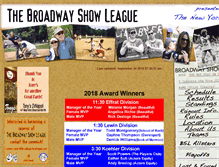 Tablet Screenshot of broadwayshowleague.com